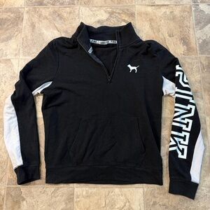 Victoria's Secret PINK Black and White Zip-Up